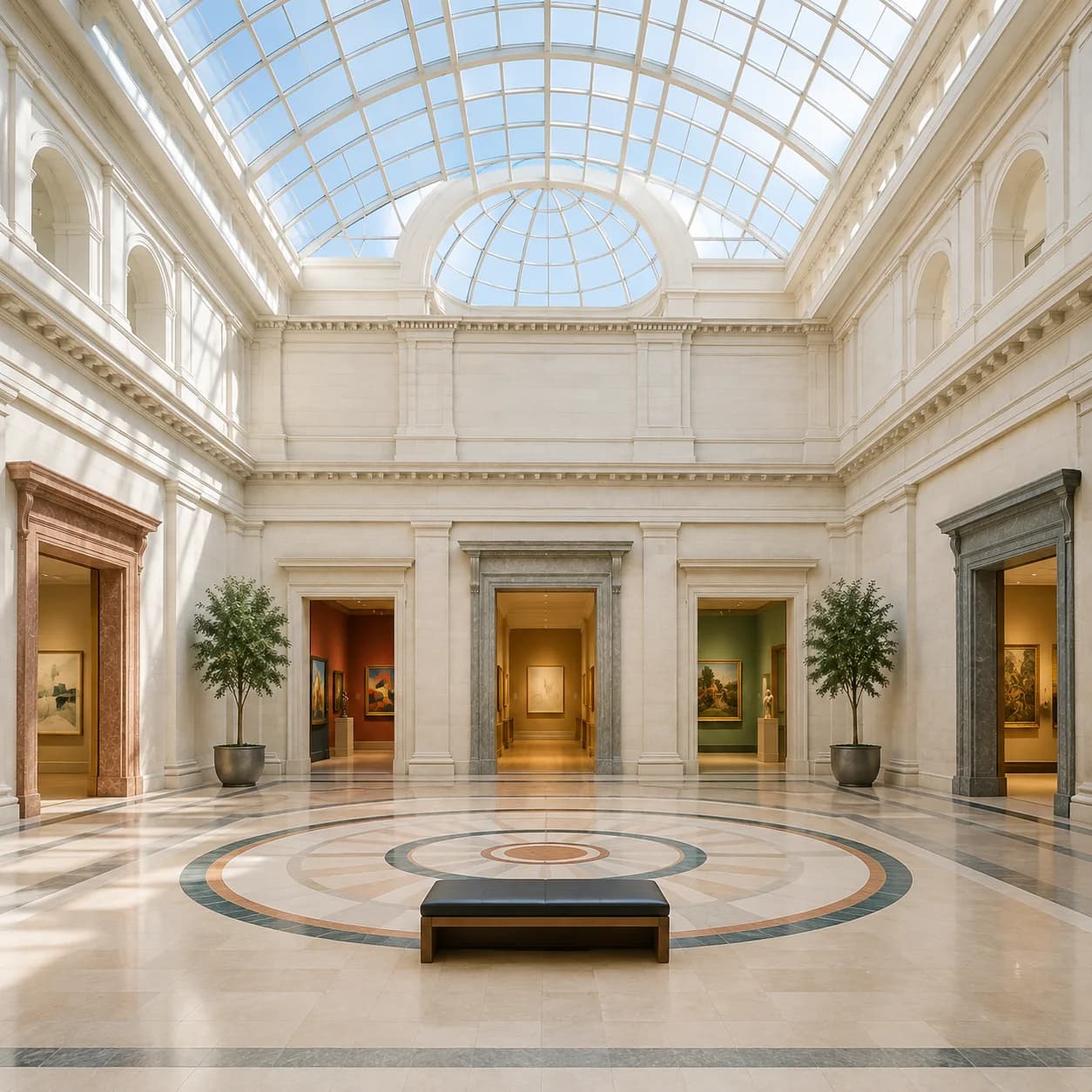 Museum gallery background